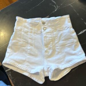 Free People white shorts